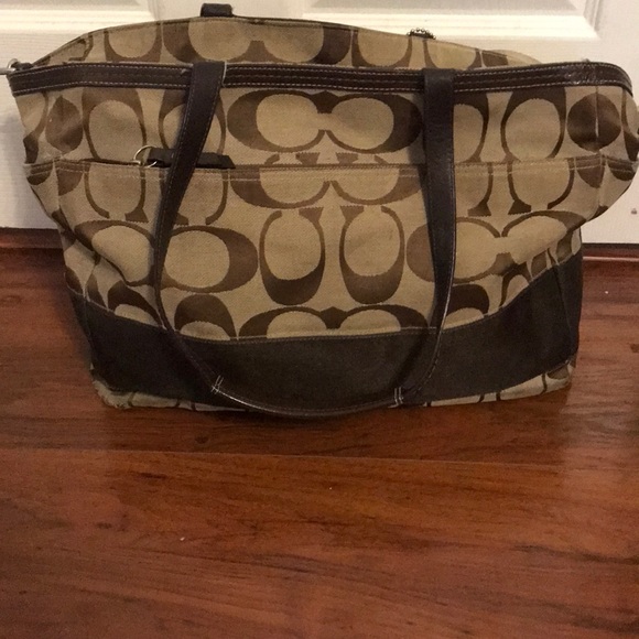 Coach large diaper bag/tote - Picture 1 of 5